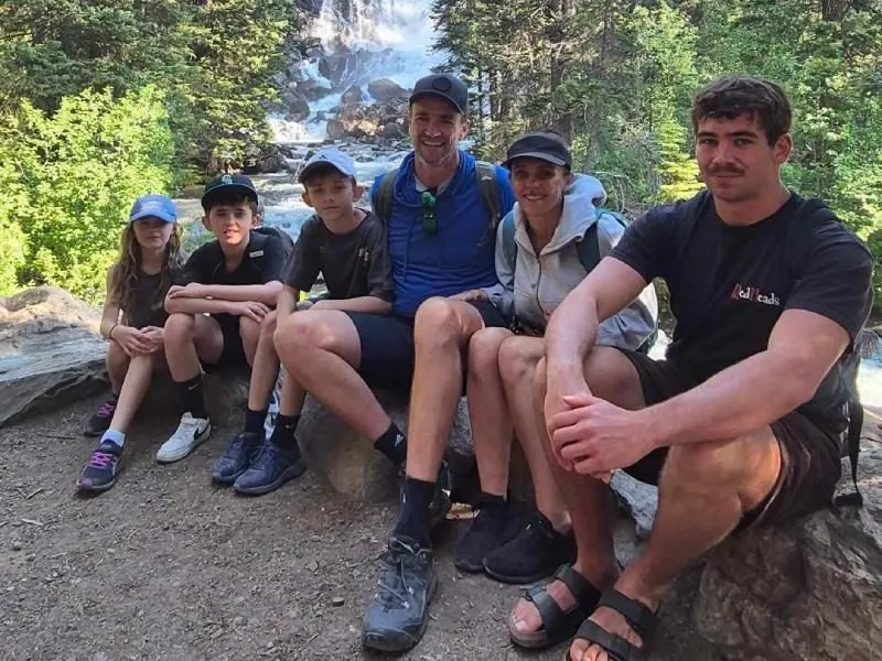 Steve, Roz and family enjoying time off